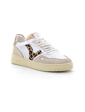 Baskets en Cuir et Suede Victoria.