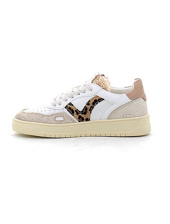 Baskets en Cuir et Suede Victoria.