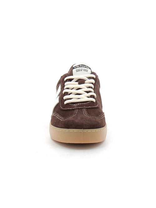 Baskets en Cuir et Suede Victoria. - Kiabi