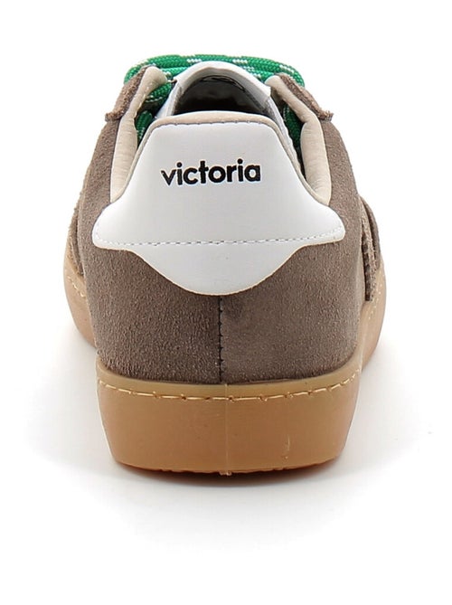 Baskets en Cuir et Suede Victoria. - Kiabi