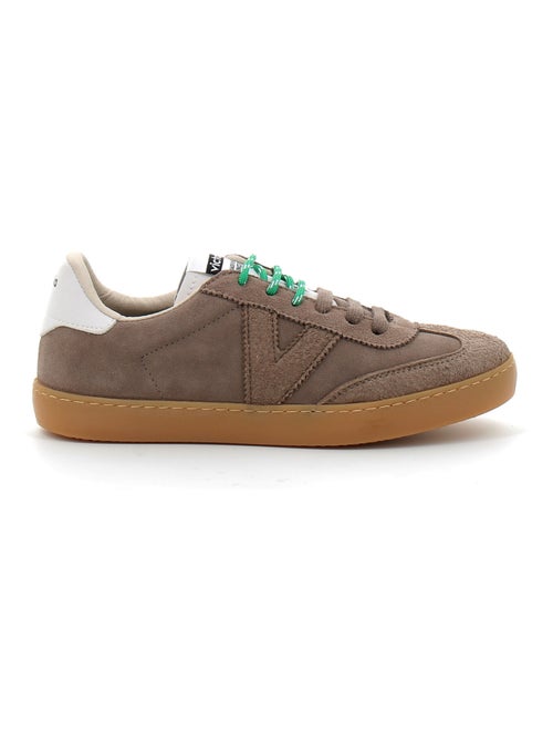 Baskets en Cuir et Suede Victoria. - Kiabi