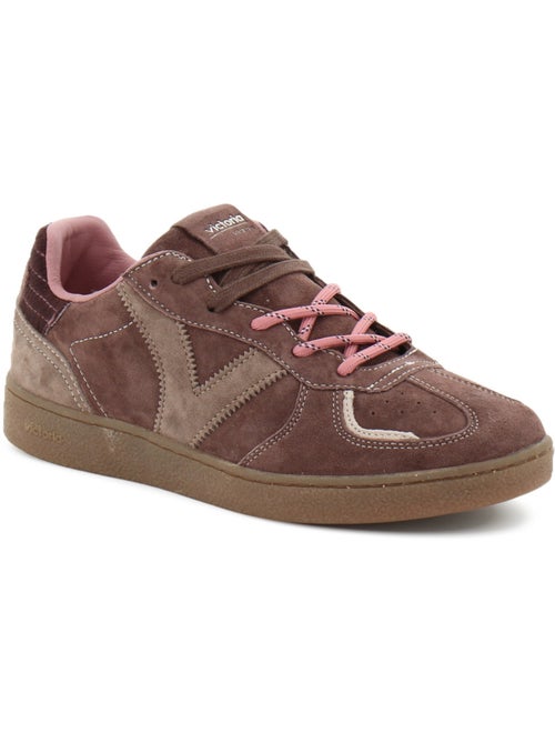 Baskets en cuir et suede victoria. - Kiabi