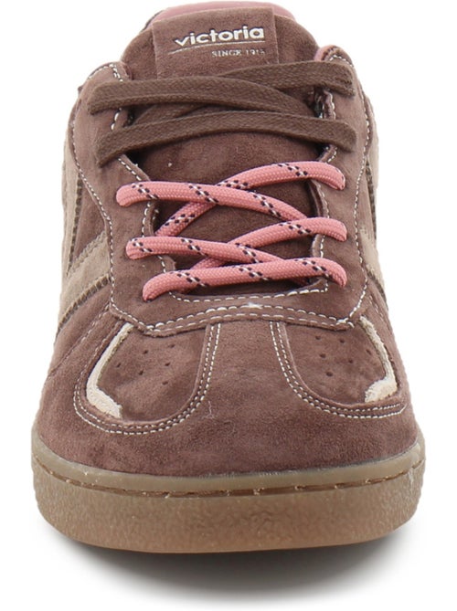Baskets en cuir et suede victoria. - Kiabi