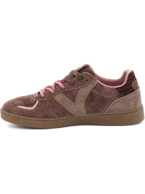 Baskets en cuir et suede victoria. - Kiabi