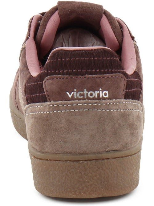 Baskets en cuir et suede victoria. - Kiabi