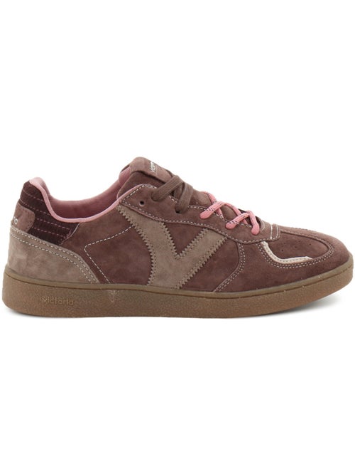 Baskets en cuir et suede victoria. - Kiabi