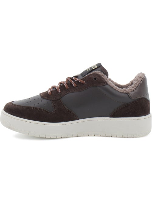 Baskets en cuir et suede victoria. - Kiabi
