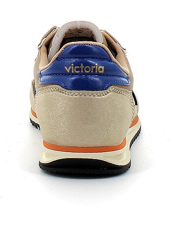 Baskets en Cuir et Suede Victoria.