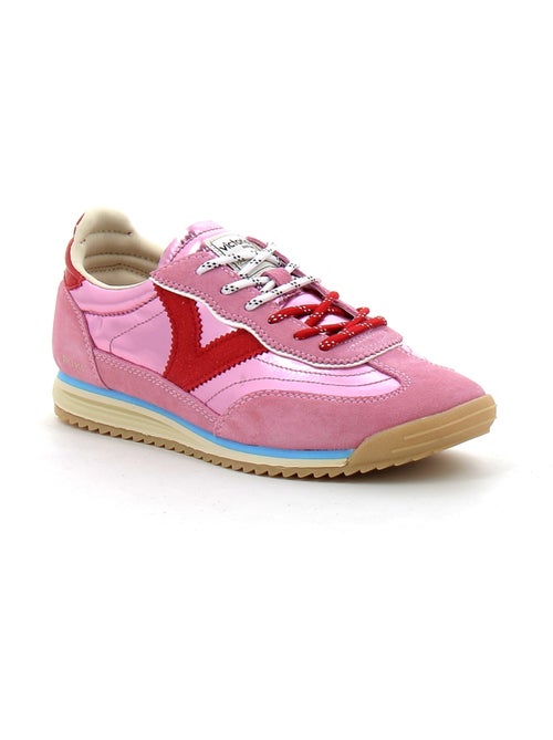 Baskets en Cuir et Suede Victoria. - Kiabi