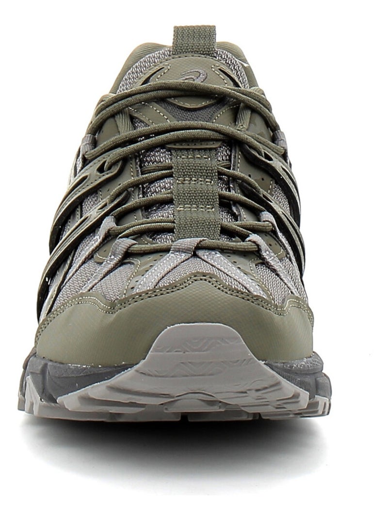 Baskets en Cuir et Syntetique Asics Kaki - Kiabi