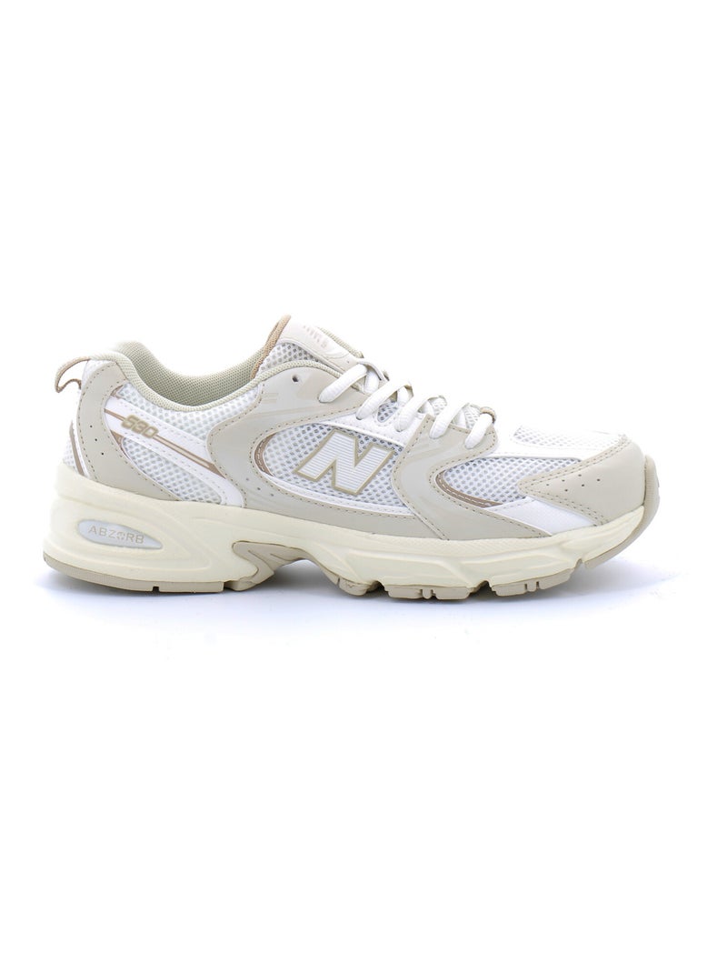 Baskets en Cuir et Syntetique new Balance Beige - Kiabi