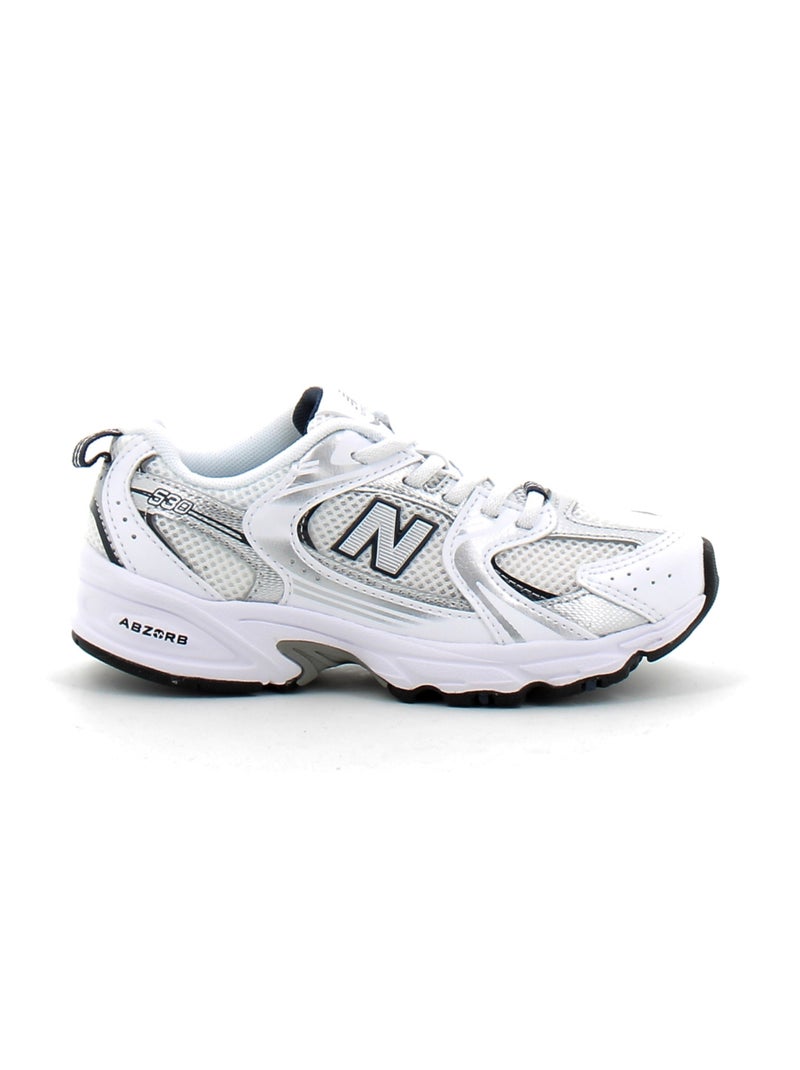 Baskets en Cuir et Syntetique new Balance Blanc - Kiabi