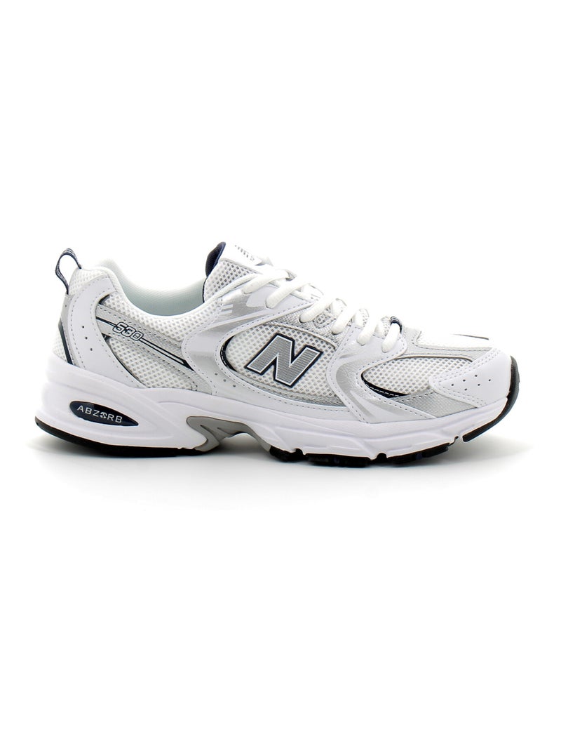 Baskets en Cuir et Syntetique new Balance Blanc - Kiabi