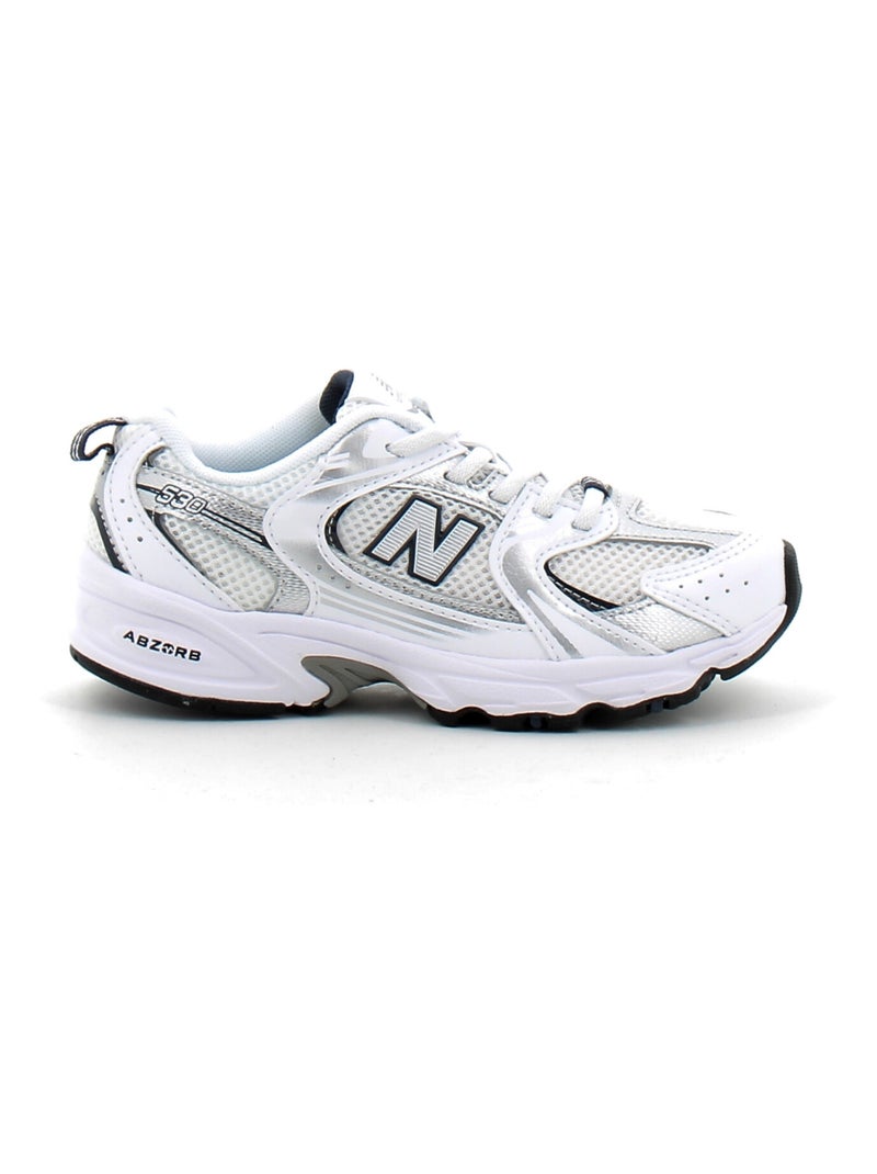 Baskets en Cuir et Syntetique new Balance Blanc - Kiabi