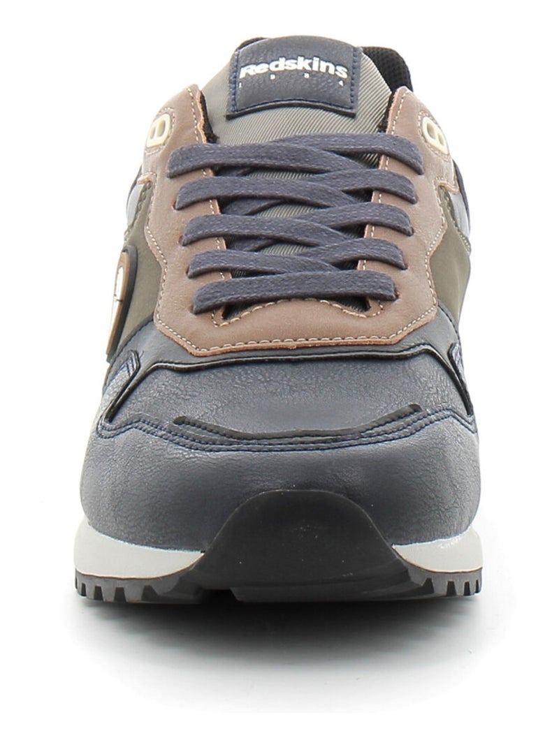 Baskets en Cuir et Syntetique Redskins Bleu - Kiabi