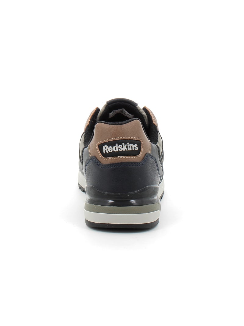 Baskets en Cuir et Syntetique Redskins Bleu - Kiabi
