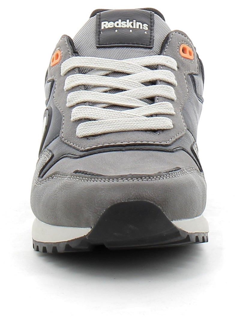Baskets en Cuir et Syntetique Redskins Gris - Kiabi