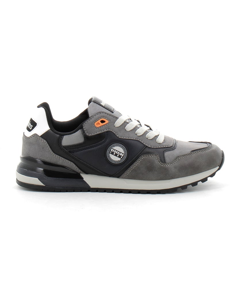 Baskets en Cuir et Syntetique Redskins Gris - Kiabi