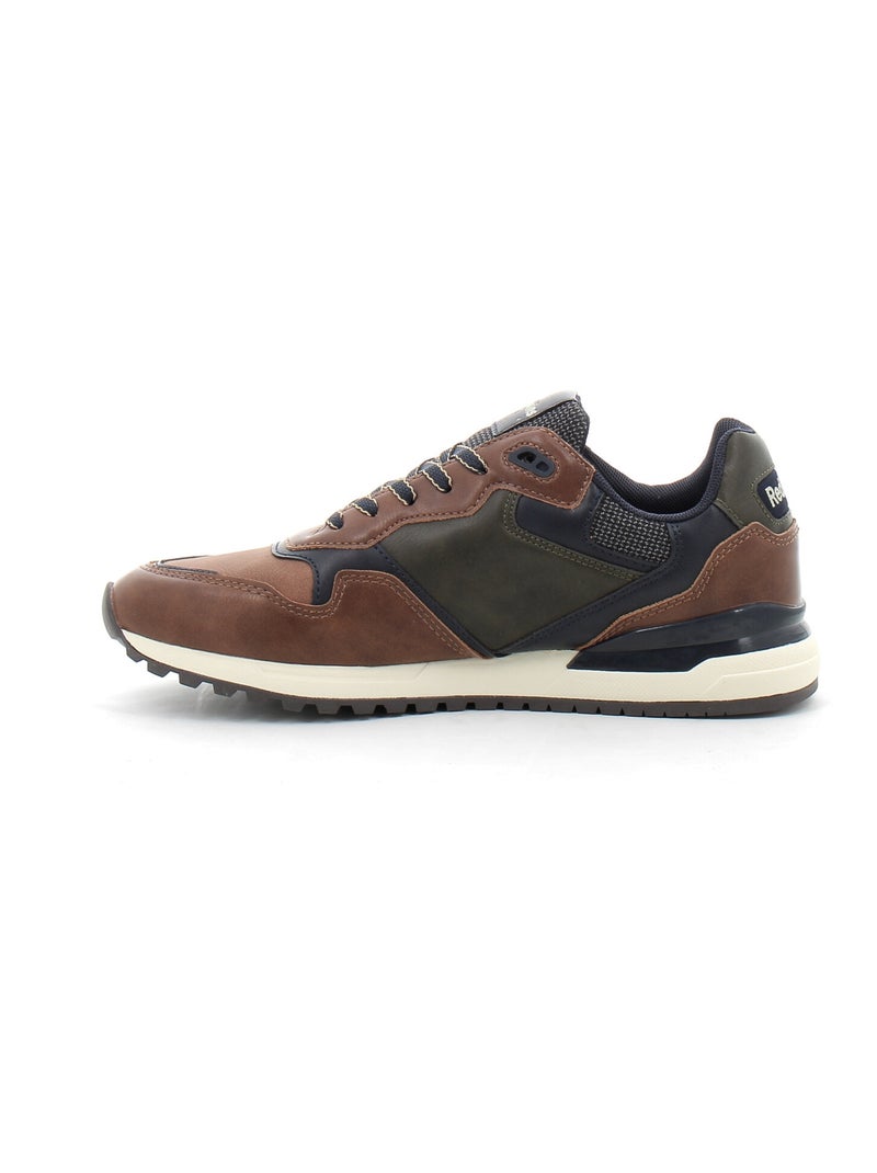 Baskets en Cuir et Syntetique Redskins Marron - Kiabi