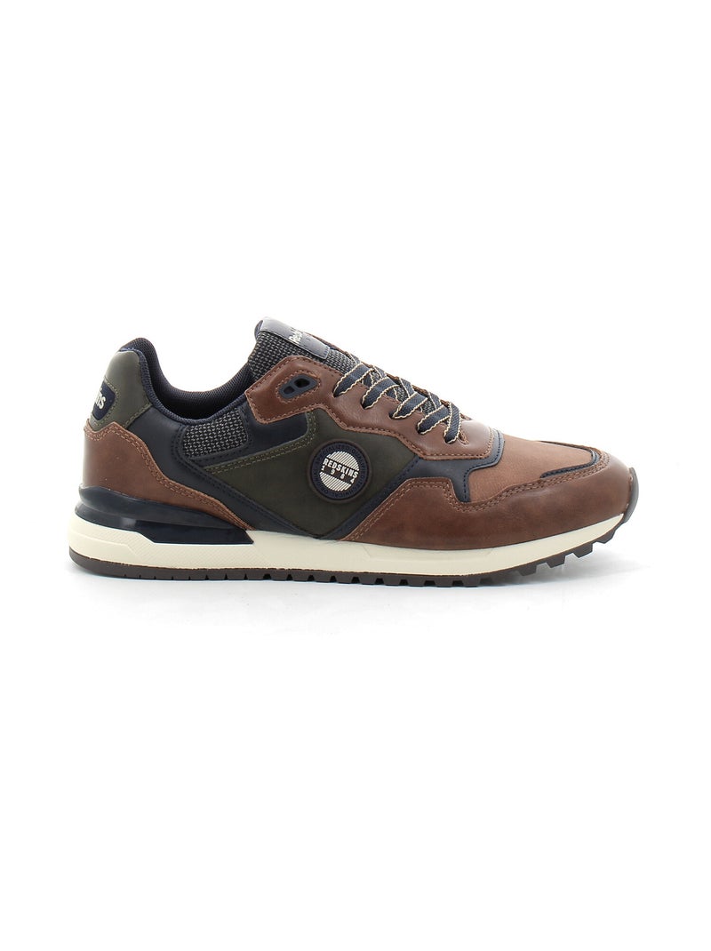 Baskets en Cuir et Syntetique Redskins Marron - Kiabi