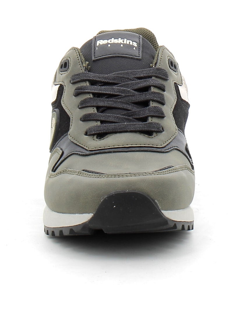 Baskets en Cuir et Syntetique Redskins Vert - Kiabi