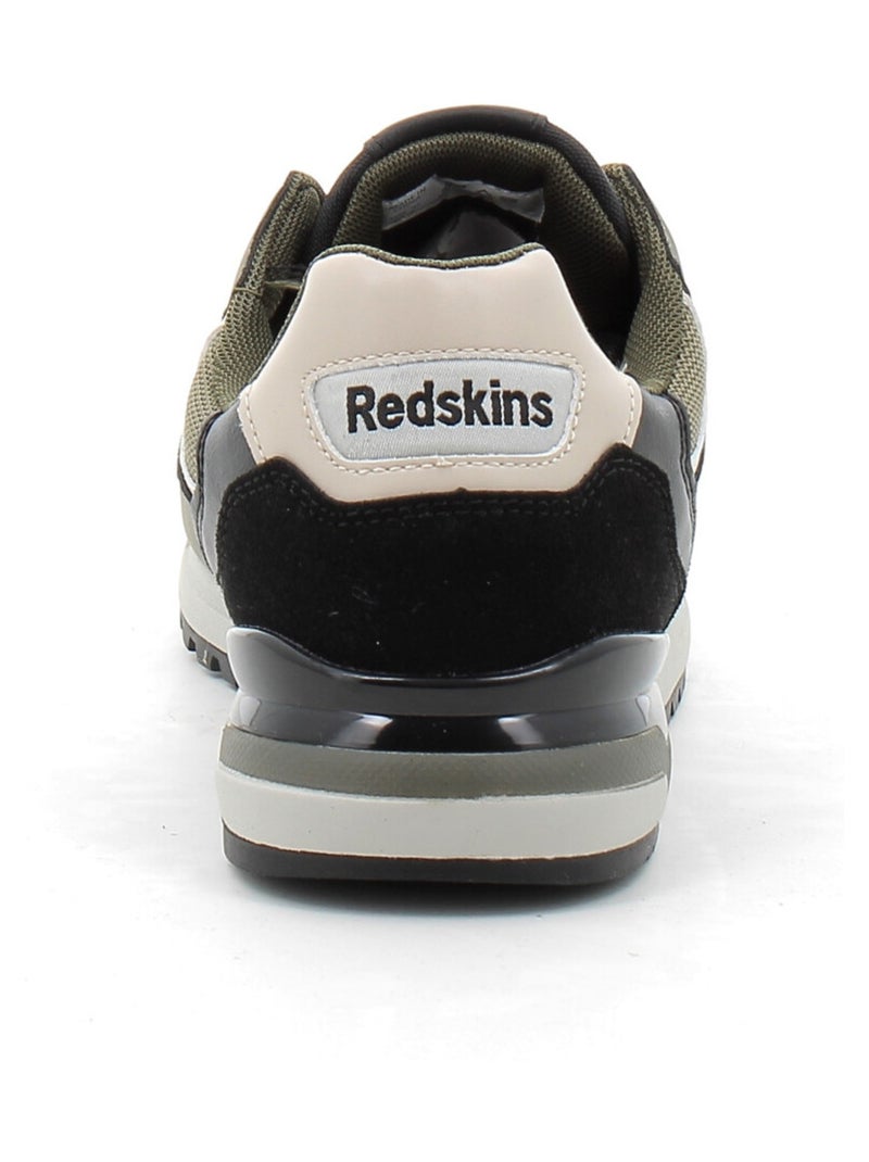 Baskets en Cuir et Syntetique Redskins Vert - Kiabi