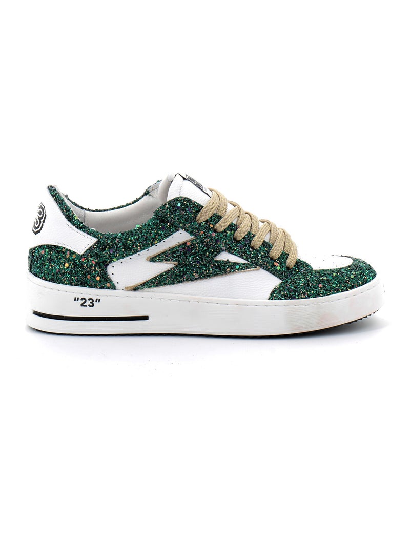 Baskets en Cuir et Syntetique Semerdjian Blanc - Kiabi