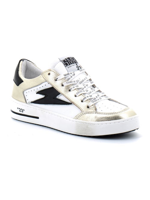 Baskets en Cuir et Syntetique Semerdjian - Kiabi