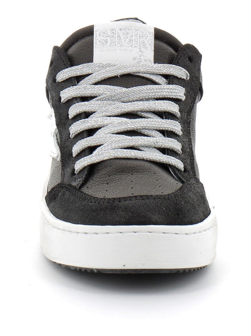 Baskets en Cuir et Syntetique Semerdjian Noir - Kiabi