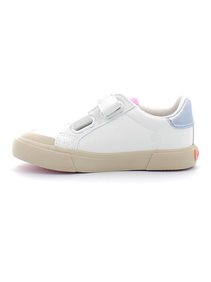 Baskets en Cuir et Syntetique Victoria. Argent - Kiabi