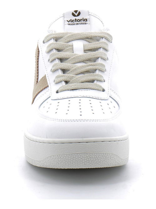 Baskets en Cuir et Syntetique Victoria. - Kiabi