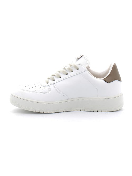 Baskets en Cuir et Syntetique Victoria. - Kiabi
