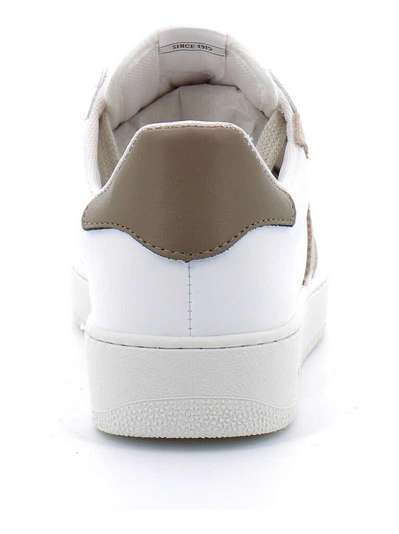 Baskets en Cuir et Syntetique Victoria. Beige - Kiabi