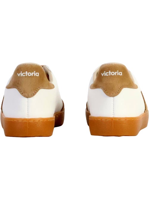 Baskets en Cuir et Syntetique Victoria. - Kiabi