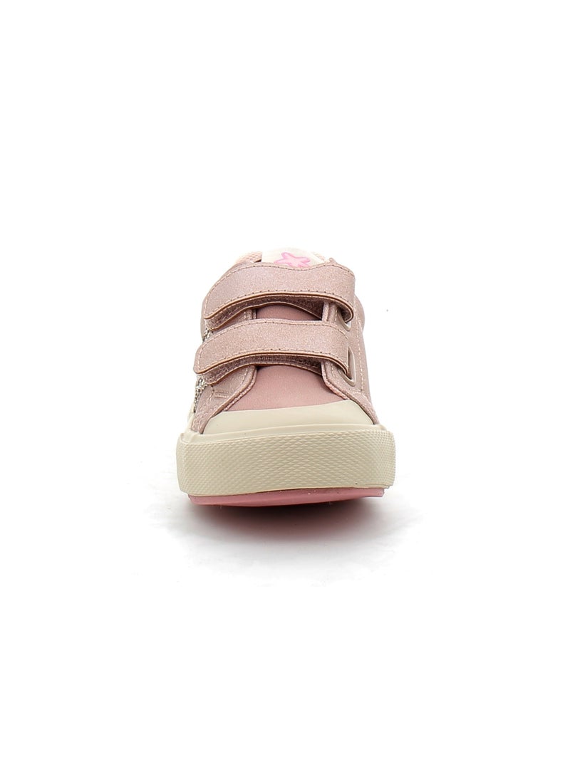 Baskets en Cuir et Syntetique Victoria. Beige - Kiabi