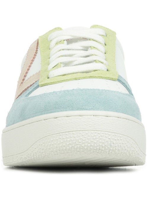 Baskets en Cuir et Syntetique Victoria. - Kiabi