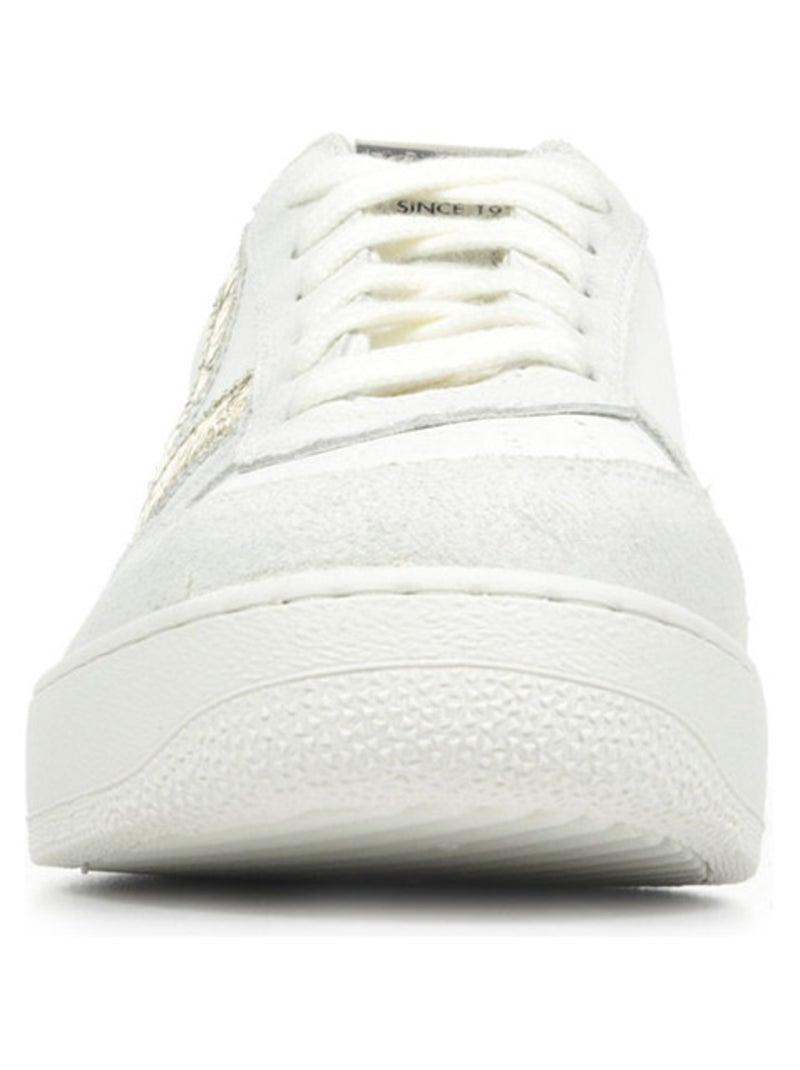 Baskets en Cuir et Syntetique Victoria. Blanc - Kiabi