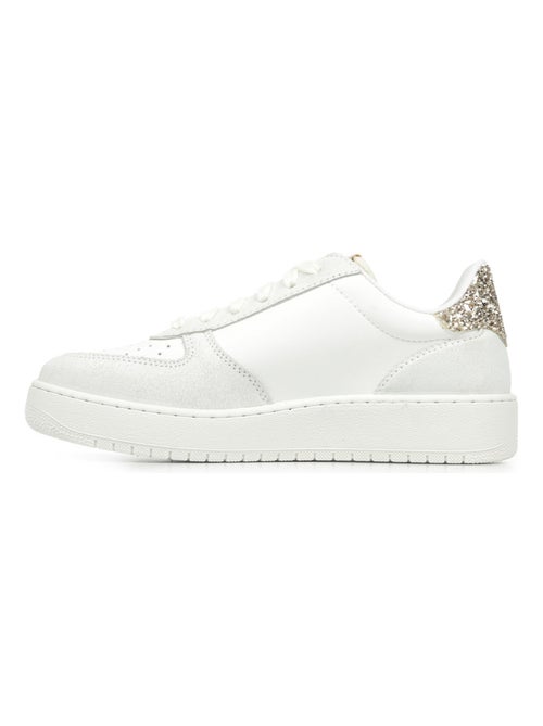 Baskets en Cuir et Syntetique Victoria. - Kiabi