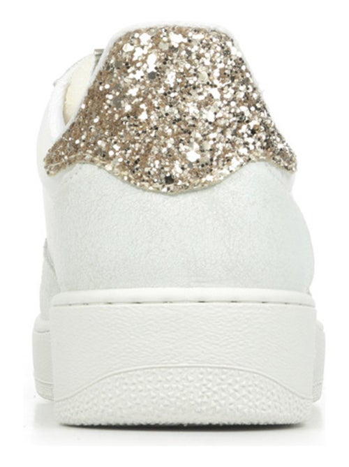 Baskets en Cuir et Syntetique Victoria. - Kiabi