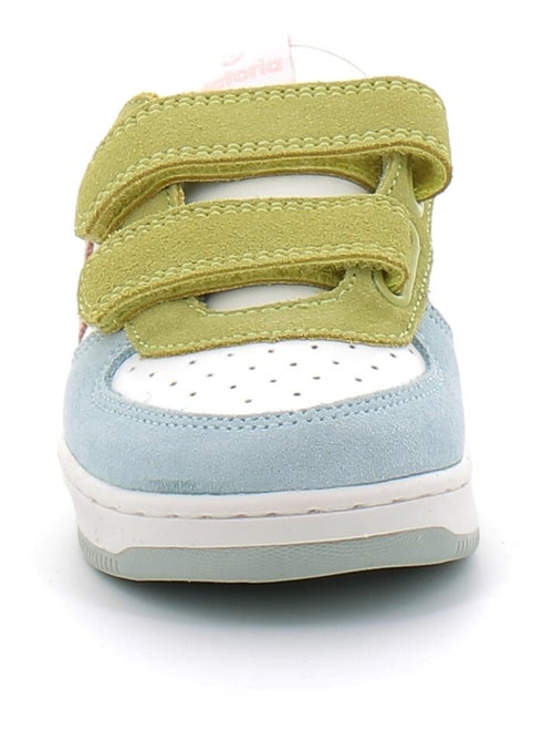 Baskets en Cuir et Syntetique Victoria. - Kiabi