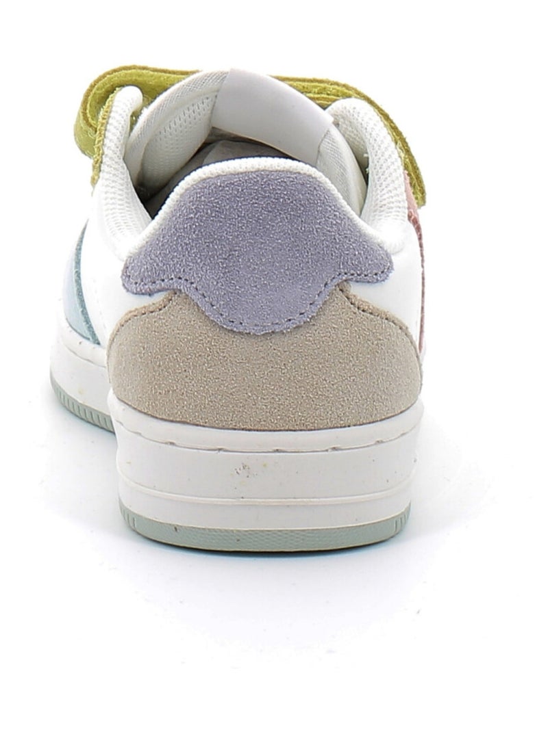 Baskets en Cuir et Syntetique Victoria. Blanc - Kiabi