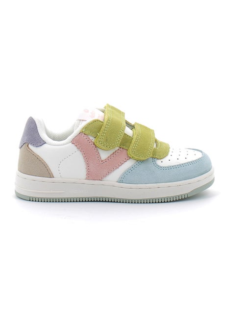 Baskets en Cuir et Syntetique Victoria. - Kiabi