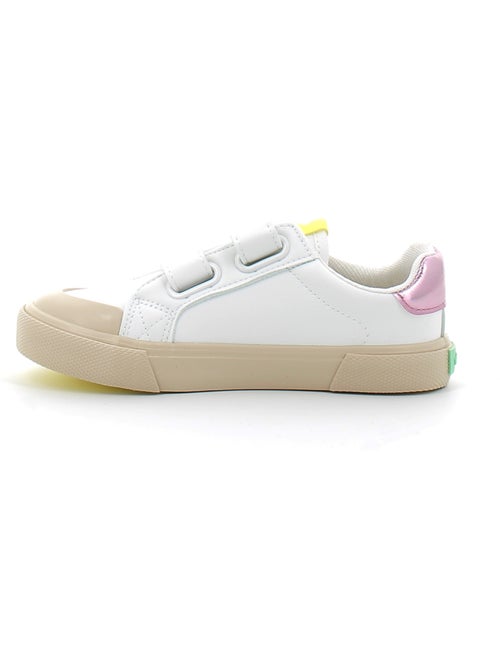 Baskets en Cuir et Syntetique Victoria. - Kiabi