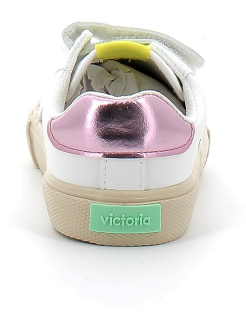 Baskets en Cuir et Syntetique Victoria. - Kiabi