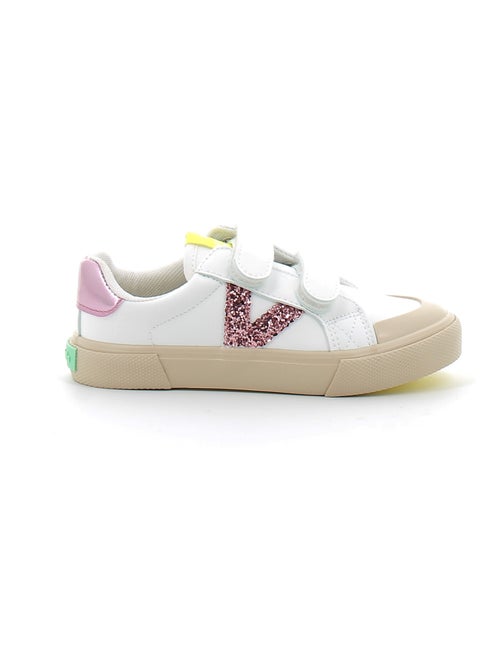 Baskets en Cuir et Syntetique Victoria. - Kiabi