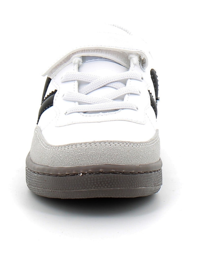 Baskets en Cuir et Syntetique Victoria. Blanc - Kiabi