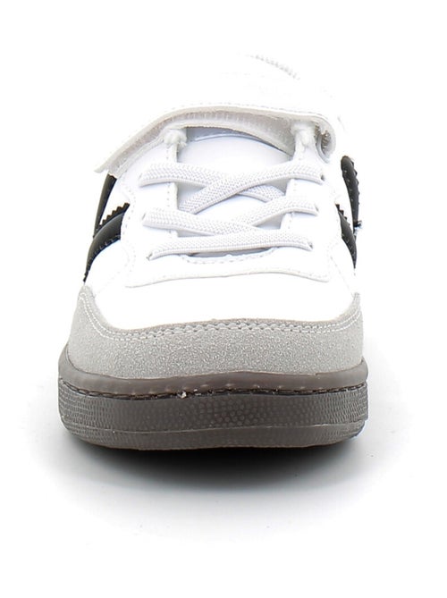 Baskets en Cuir et Syntetique Victoria. - Kiabi