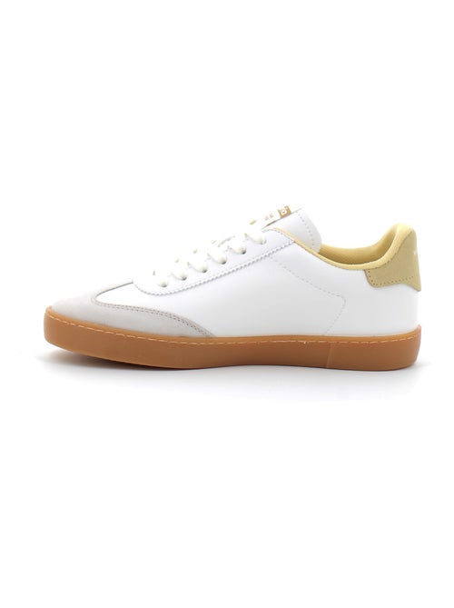 Baskets en Cuir et Syntetique Victoria. - Kiabi