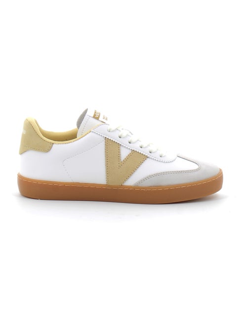 Baskets en Cuir et Syntetique Victoria. - Kiabi