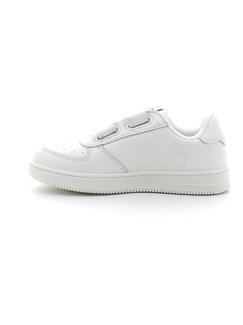 Baskets en Cuir et Syntetique Victoria. Blanc - Kiabi